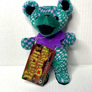 GRATEFUL DEAD Pearly Baker  1st Gen LIQUID BLUE BEANIE BEAR  Jerry Garcia New